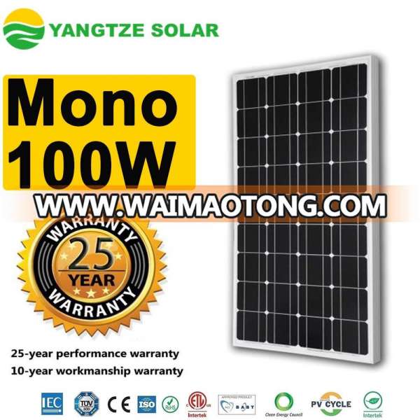 100 Watt Monocrystalline Talesun Solar Panel Made in China